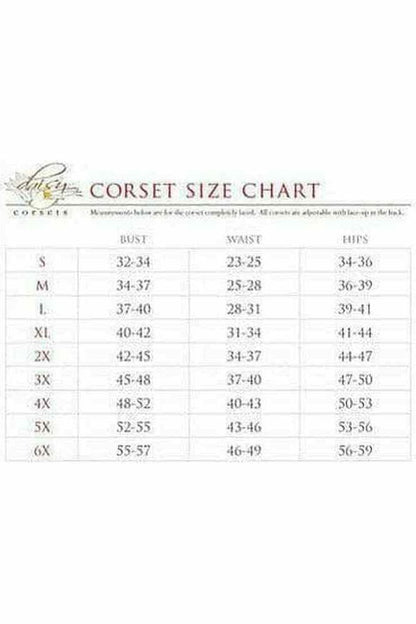 Lavish Black Cotton Overbust Corset