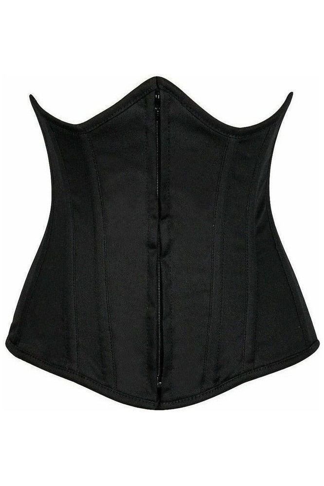 Lavish Black Cotton Underbust Corset