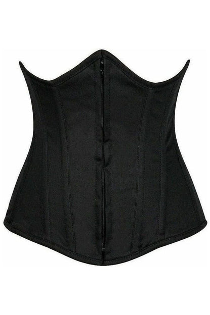 Lavish Black Cotton Underbust Corset