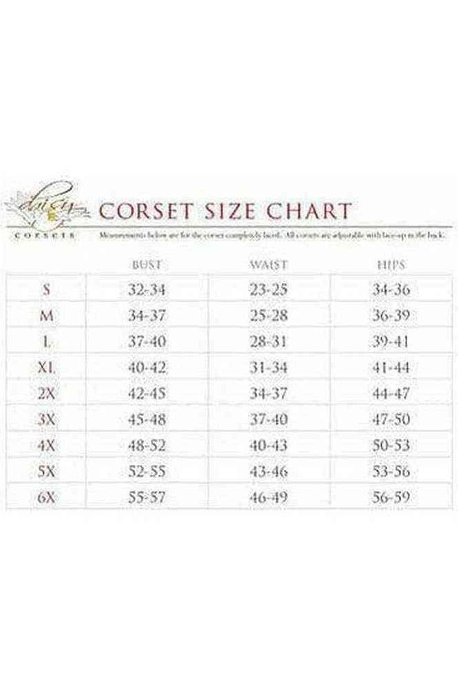 Lavish Black Cotton Underbust Corset