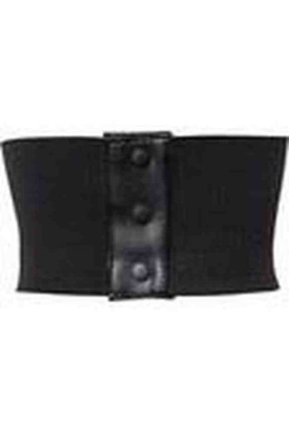 Lavish Blue w/Black Lace Overlay Corset Belt Cincher