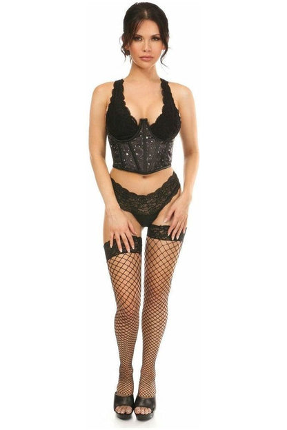 Lavish Celestial Satin Open Cup Waist Cincher