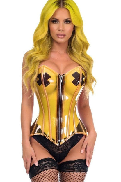 Lavish Clear Yellow Overbust Corset