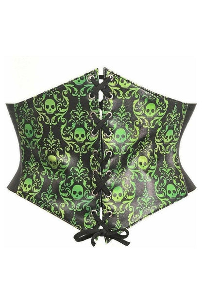 Lavish Green Gothic Lace-Up Corset Belt Cincher