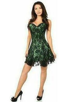 Lavish Green Lace Corset Dress
