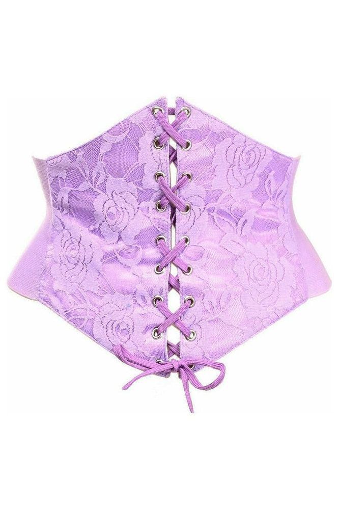 Lavish Lt Purple Lace Corset Belt Cincher