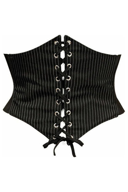 Lavish Pinstripe Corset Belt Cincher
