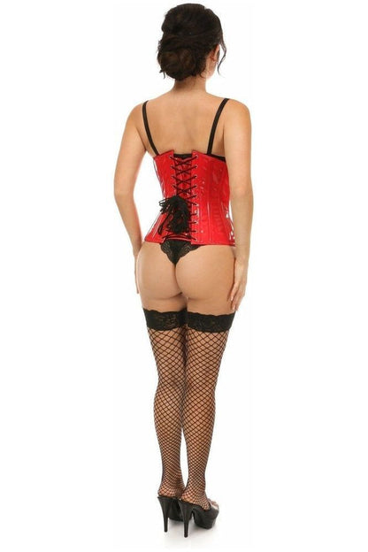 Lavish Red Patent Underbust Corset