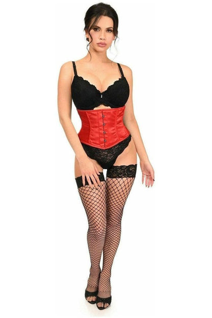 Lavish Red Satin Mini Cincher