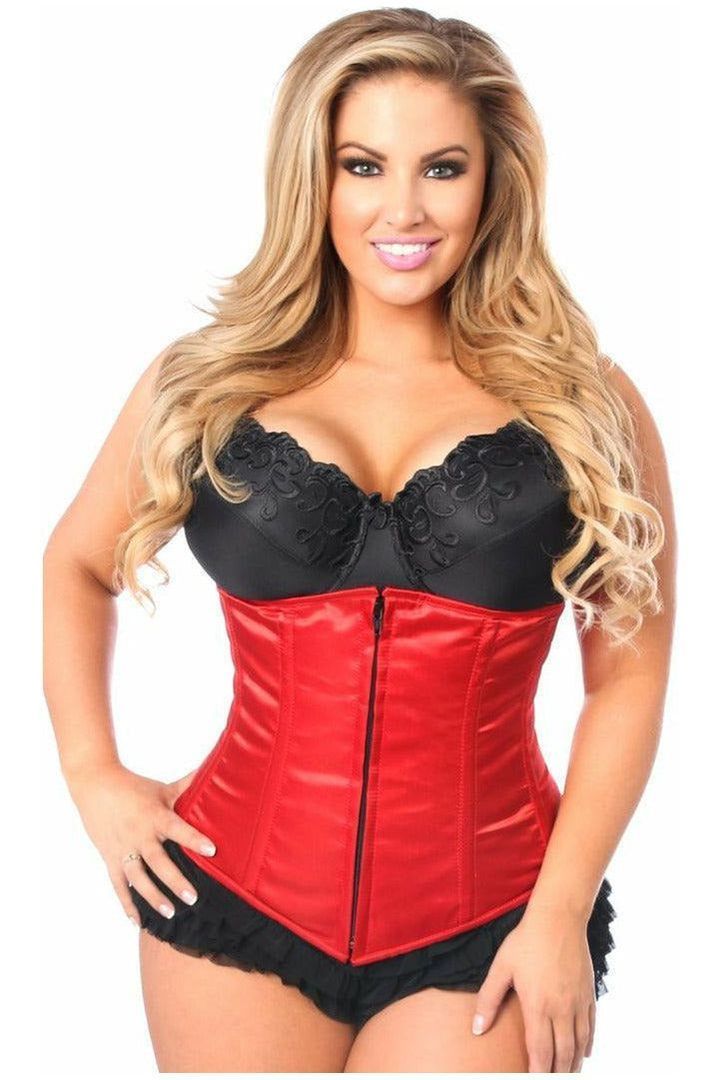 Lavish Red Underbust Zipper Corset