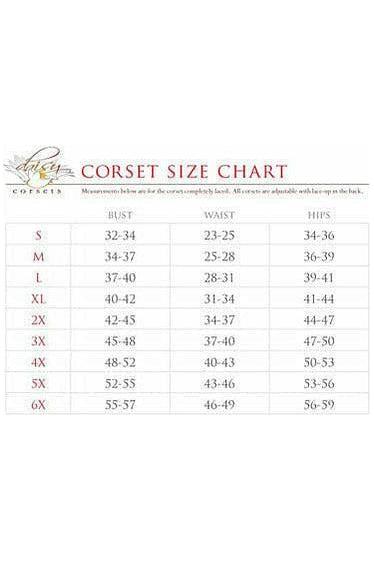 Lavish White Underbust Zipper Corset