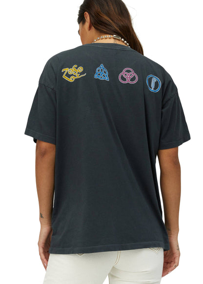 Led Zeppelin Swan Song Oversized Band Tee by Daydreamer LA