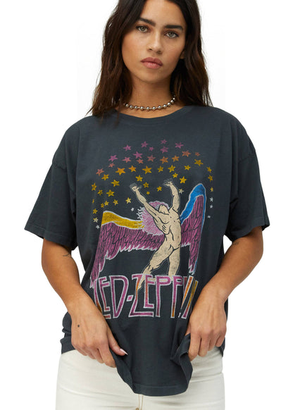 Led Zeppelin Swan Song Oversized Band Tee by Daydreamer LA