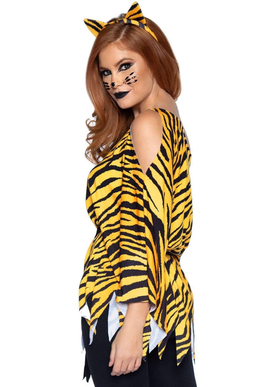 Tiger Costume Poncho Set