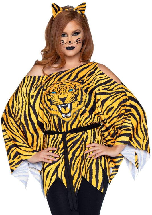 Tiger Costume Poncho Set