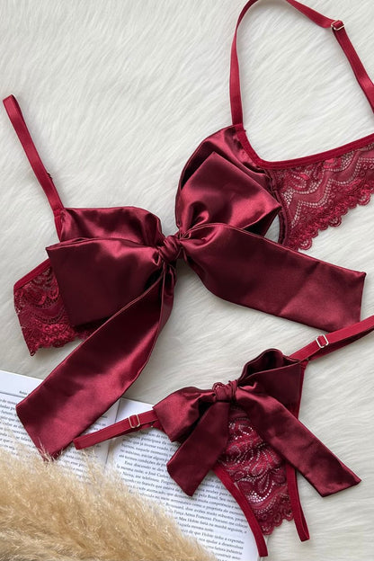 Lingerie Bow Tie Set - Unspoken Fashion