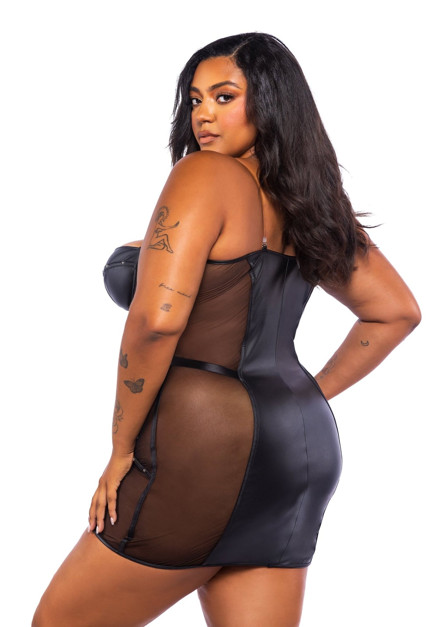 Lust & Leather Dress Roma Confidential - Unspoken Fashion