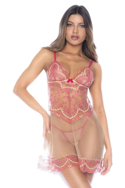 Mapale 7604 Babydoll Color Rose Whisper - Unspoken Fashion