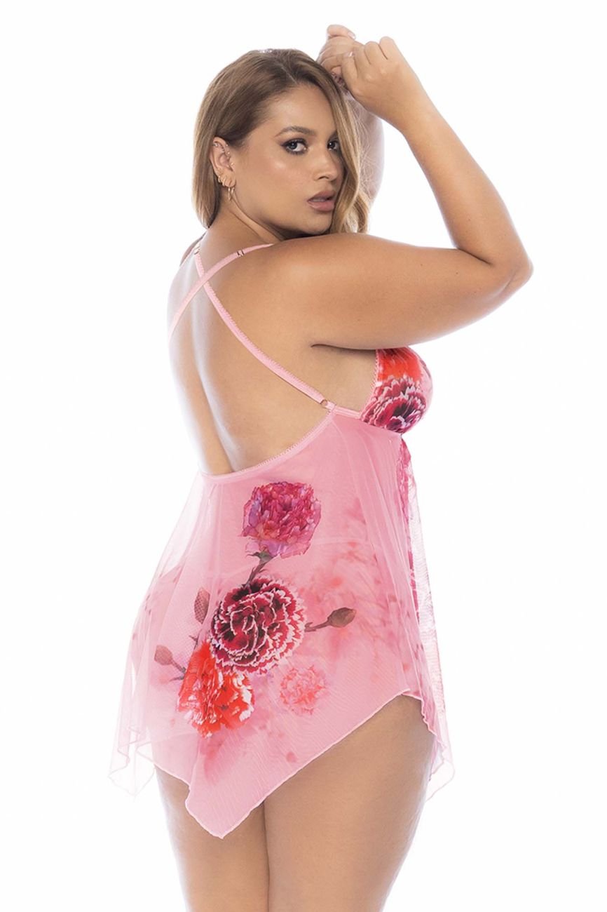 Mapale 7607X Curvy Size Babydoll Color Blushing Petal - Unspoken Fashion