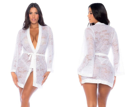 Mapale 7611 Robe Color White - Unspoken Fashion