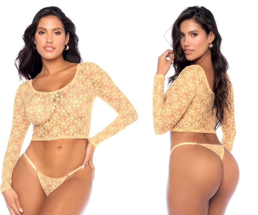 Mapale 8918 Two Piece Set Color Light Yellow - Unspoken Fashion
