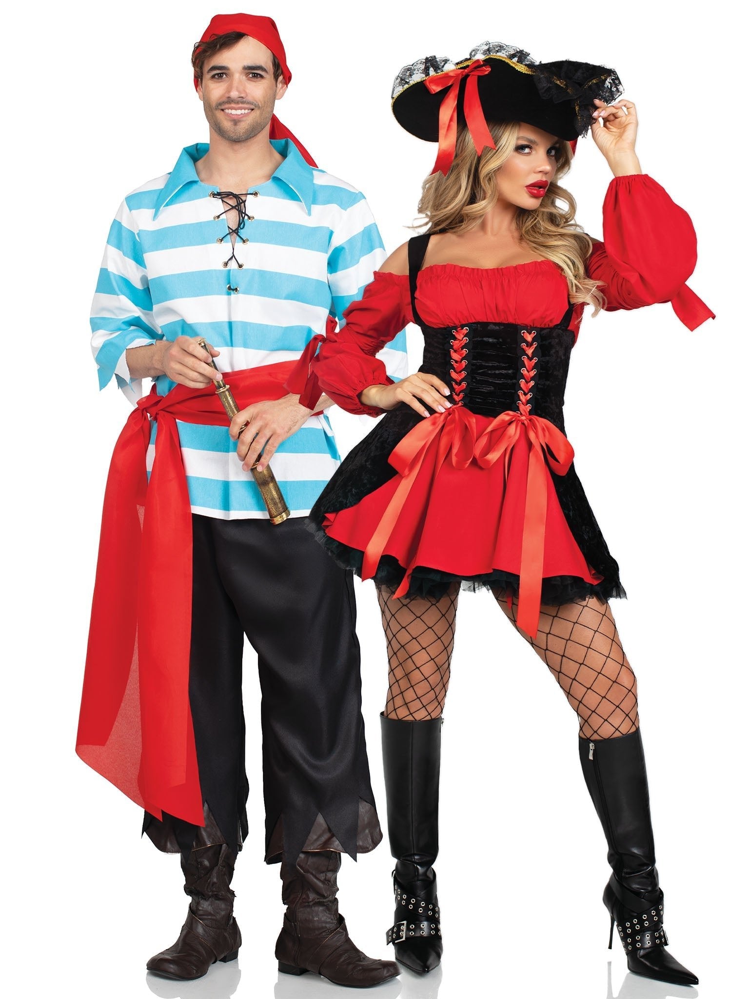 Men's 4 PC Pillaging Pirate Costume - Unspoken Fashion