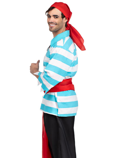 Men's 4 PC Pillaging Pirate Costume - Unspoken Fashion