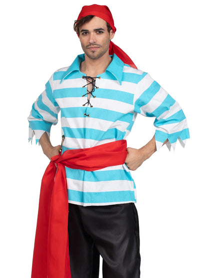 Men's 4 PC Pillaging Pirate Costume - Unspoken Fashion
