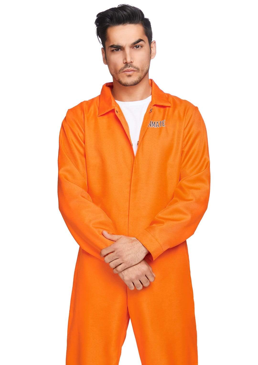 Men's Orange State Prison Jumpsuit Costume - Unspoken Fashion