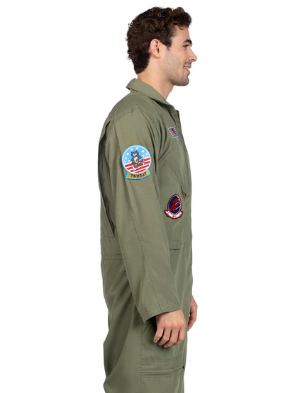 Men's Plus Top Gun Costume Flight Suit - Unspoken Fashion