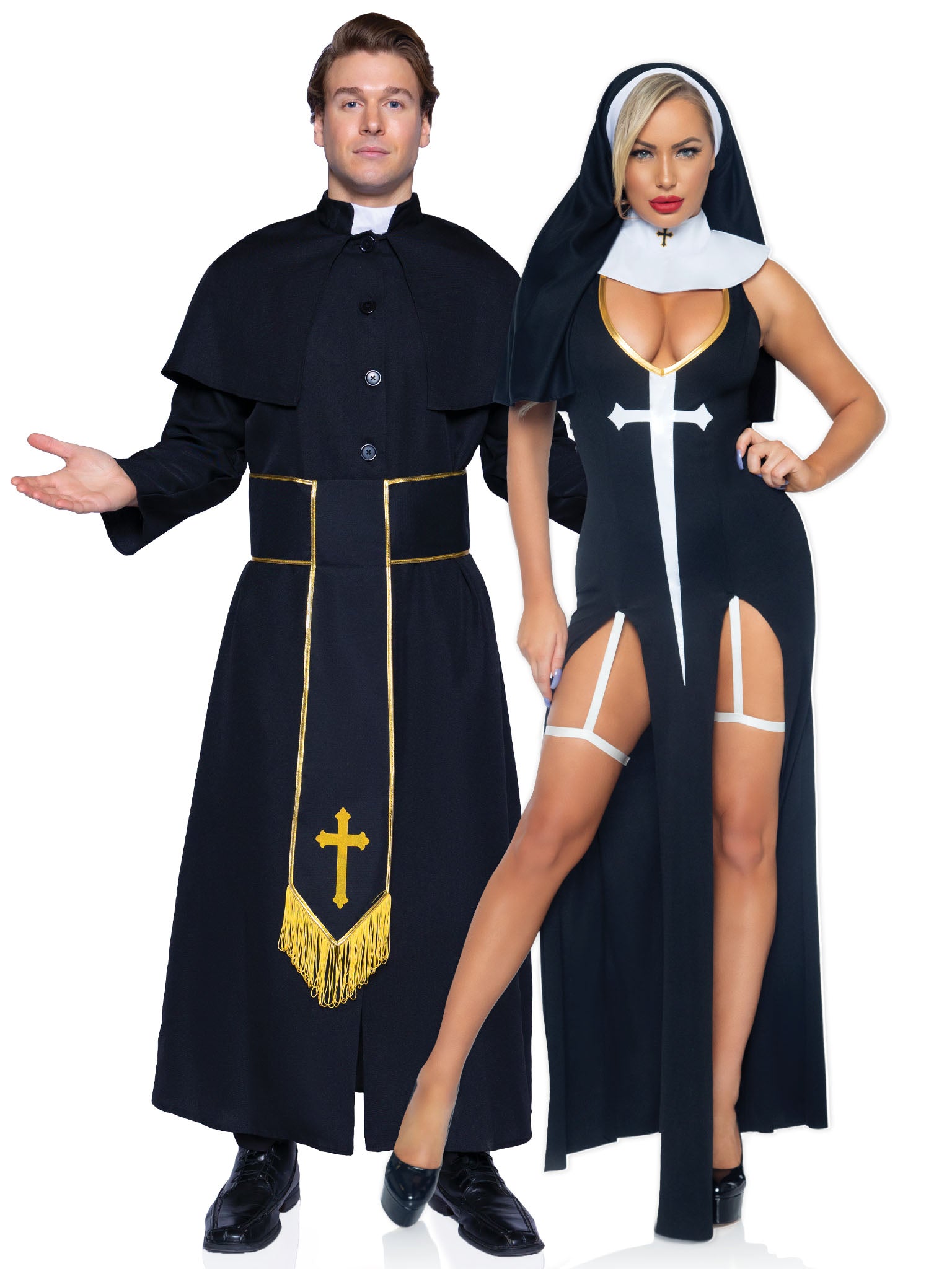 Men's Priest Costume - Unspoken Fashion