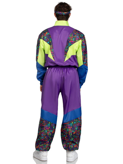 Men's Retro 80s Tracksuit Costume - Unspoken Fashion