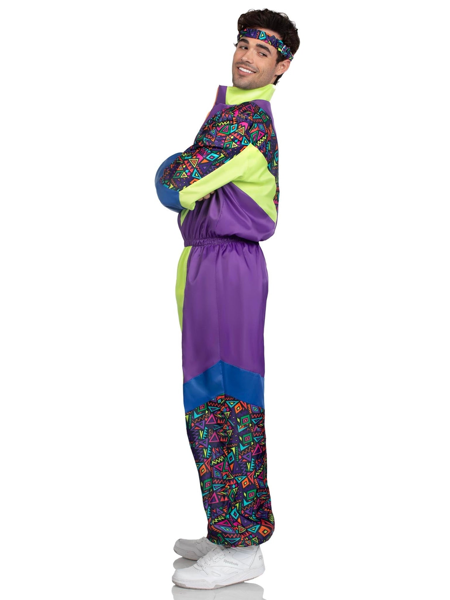 Men's Retro 80s Tracksuit Costume - Unspoken Fashion