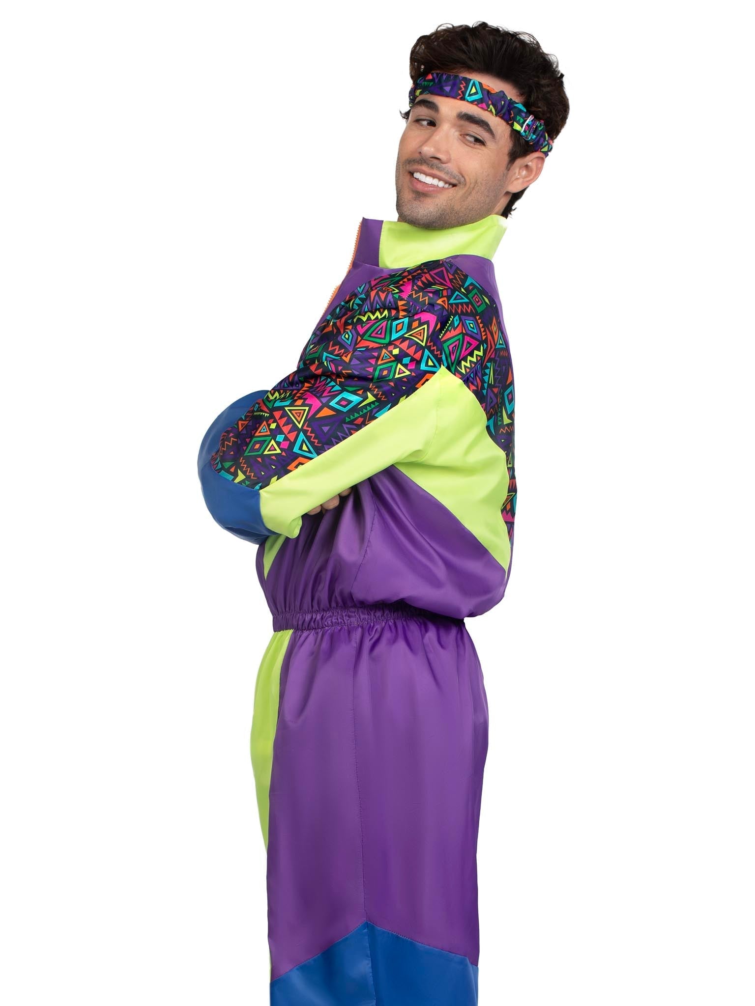 Men's Retro 80s Tracksuit Costume - Unspoken Fashion