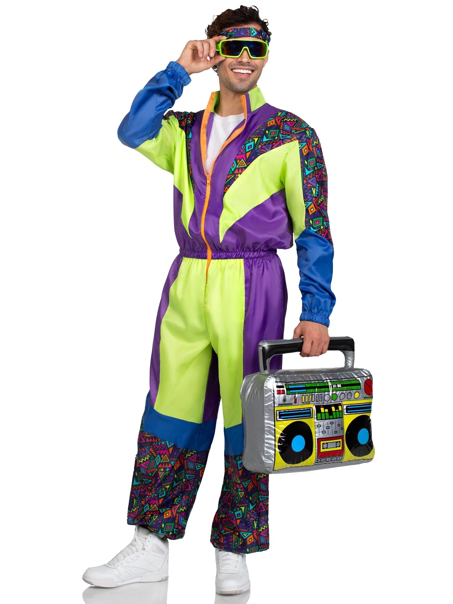 Men's Retro 80s Tracksuit Costume - Unspoken Fashion