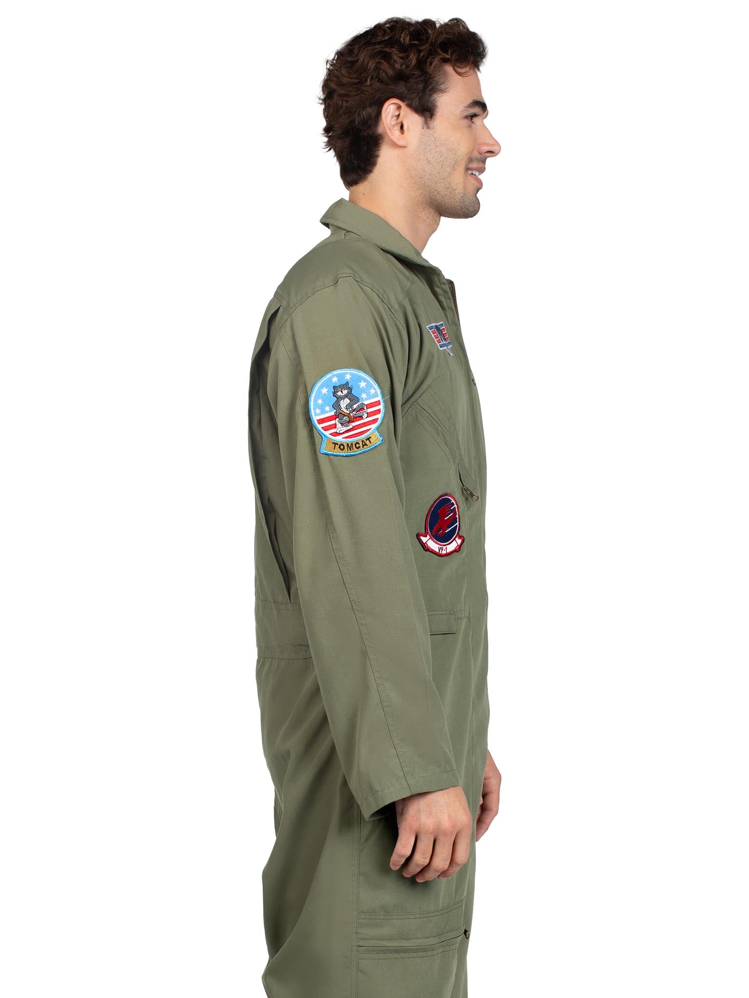 Men's Top Gun Costume Flight Suit - Unspoken Fashion