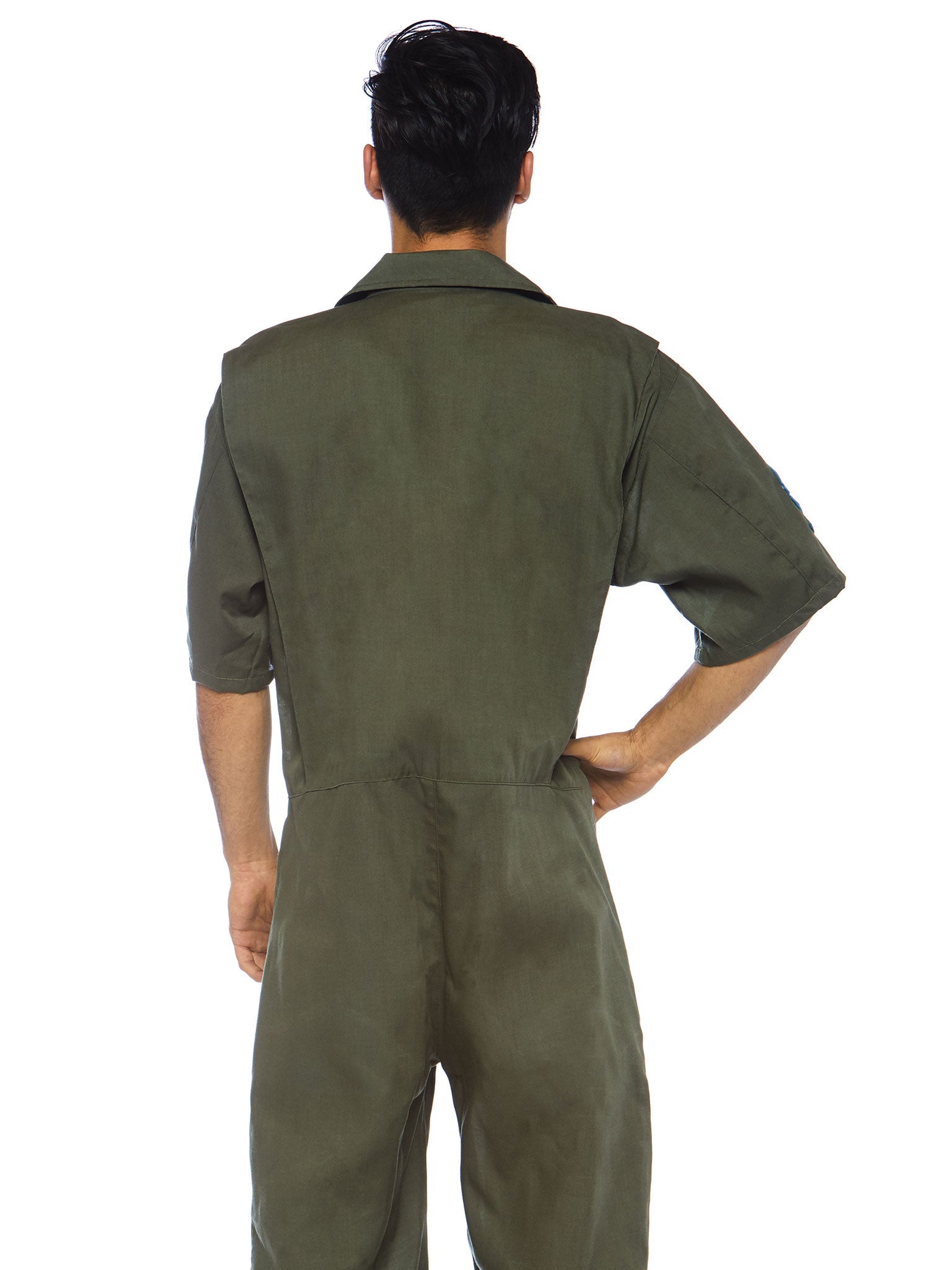 Men's Top Gun Costume Short Flight Suit - Unspoken Fashion