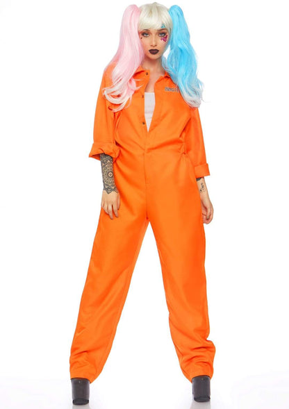 Orange Prison Jumpsuit Costume for Women - Unspoken Fashion