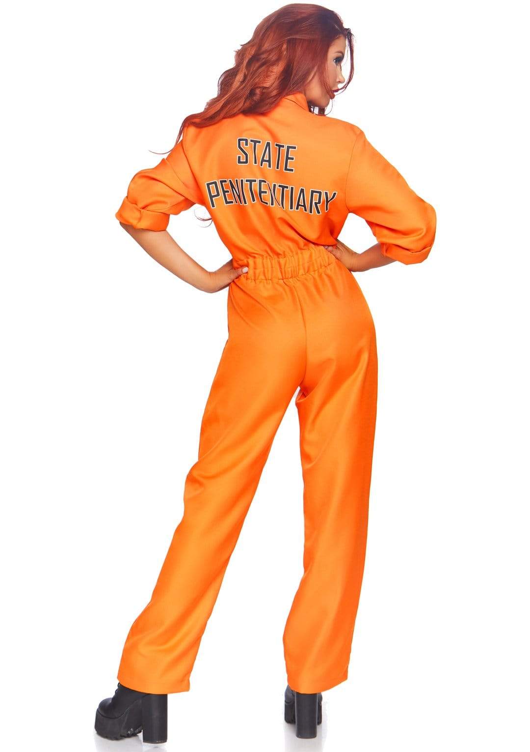 Orange Prison Jumpsuit Costume for Women - Unspoken Fashion