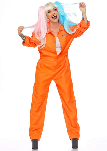 Orange Prison Jumpsuit Costume for Women - Unspoken Fashion