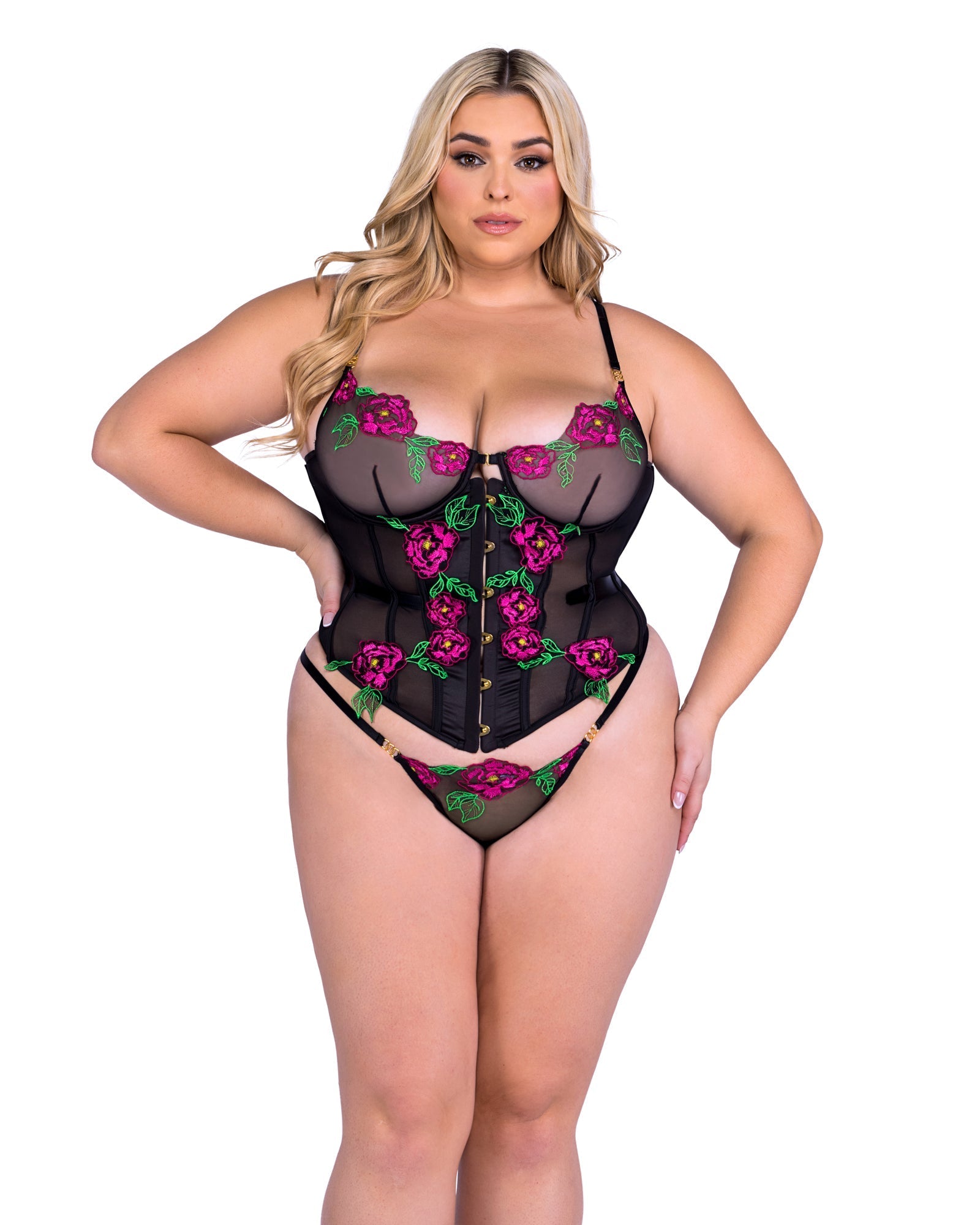Peony Paradise Corset 2-Piece Set Roma Confidential.