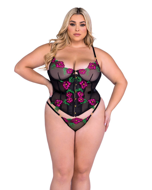 Peony Paradise Corset 2-Piece Set Roma Confidential.