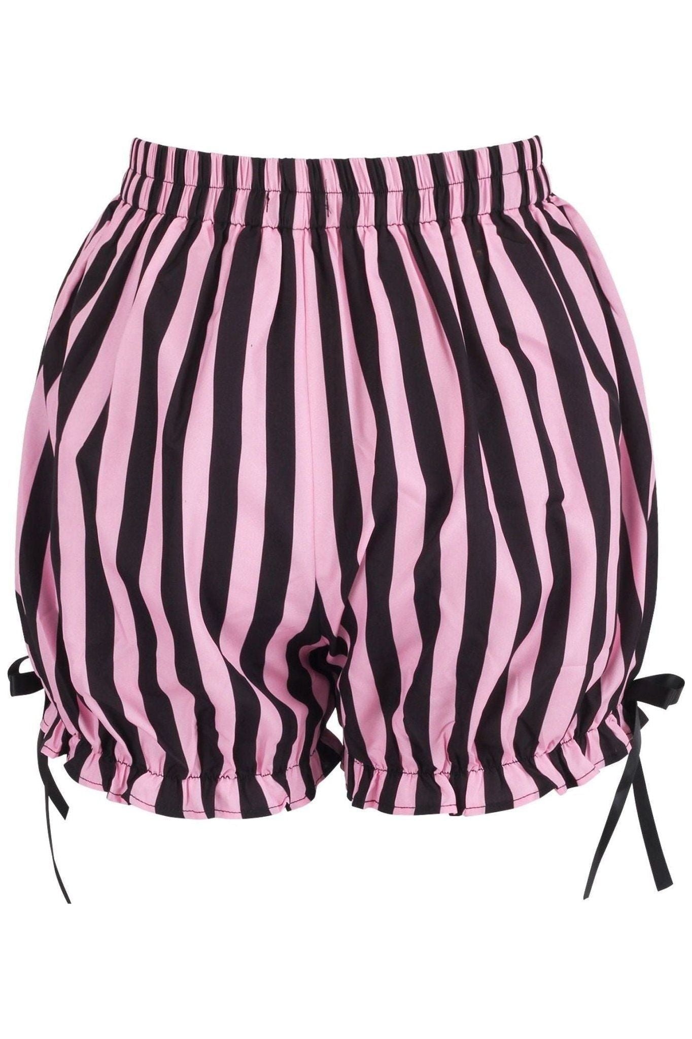 Pink/Black Striped Bloomers.