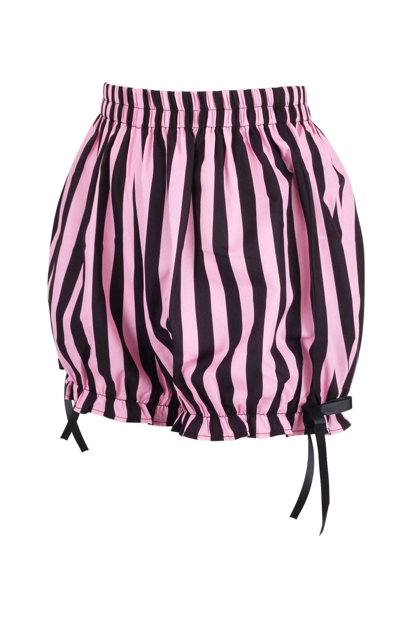 Pink/Black Striped Bloomers.