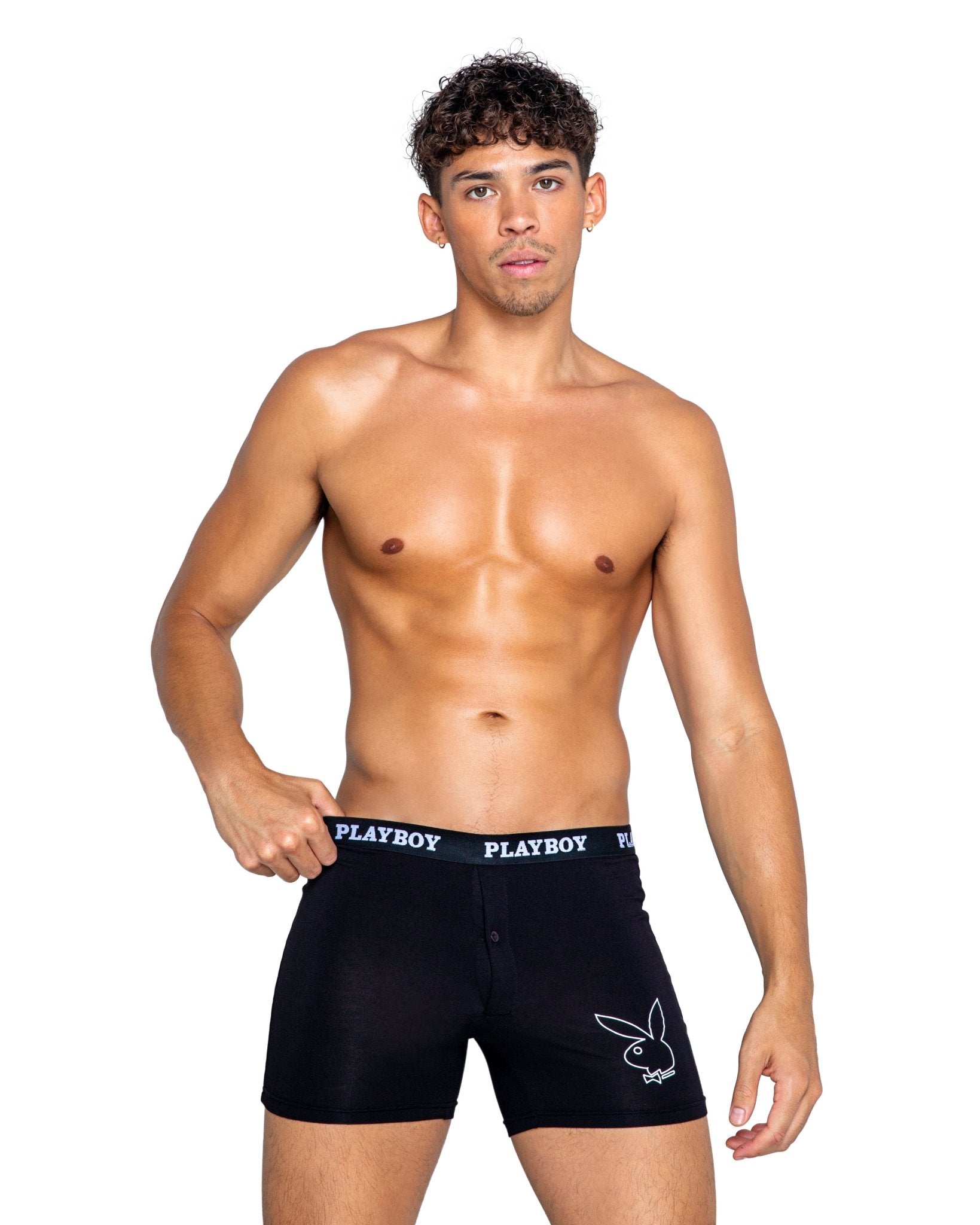Playboy Mens Tuxedo Modal Classic Boxer Briefs Roma Confidential.