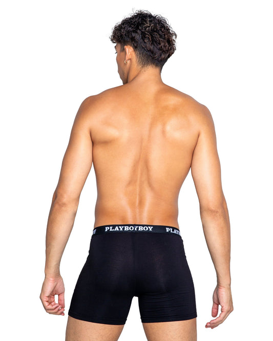 Playboy Mens Tuxedo Modal Classic Boxer Briefs Roma Confidential.