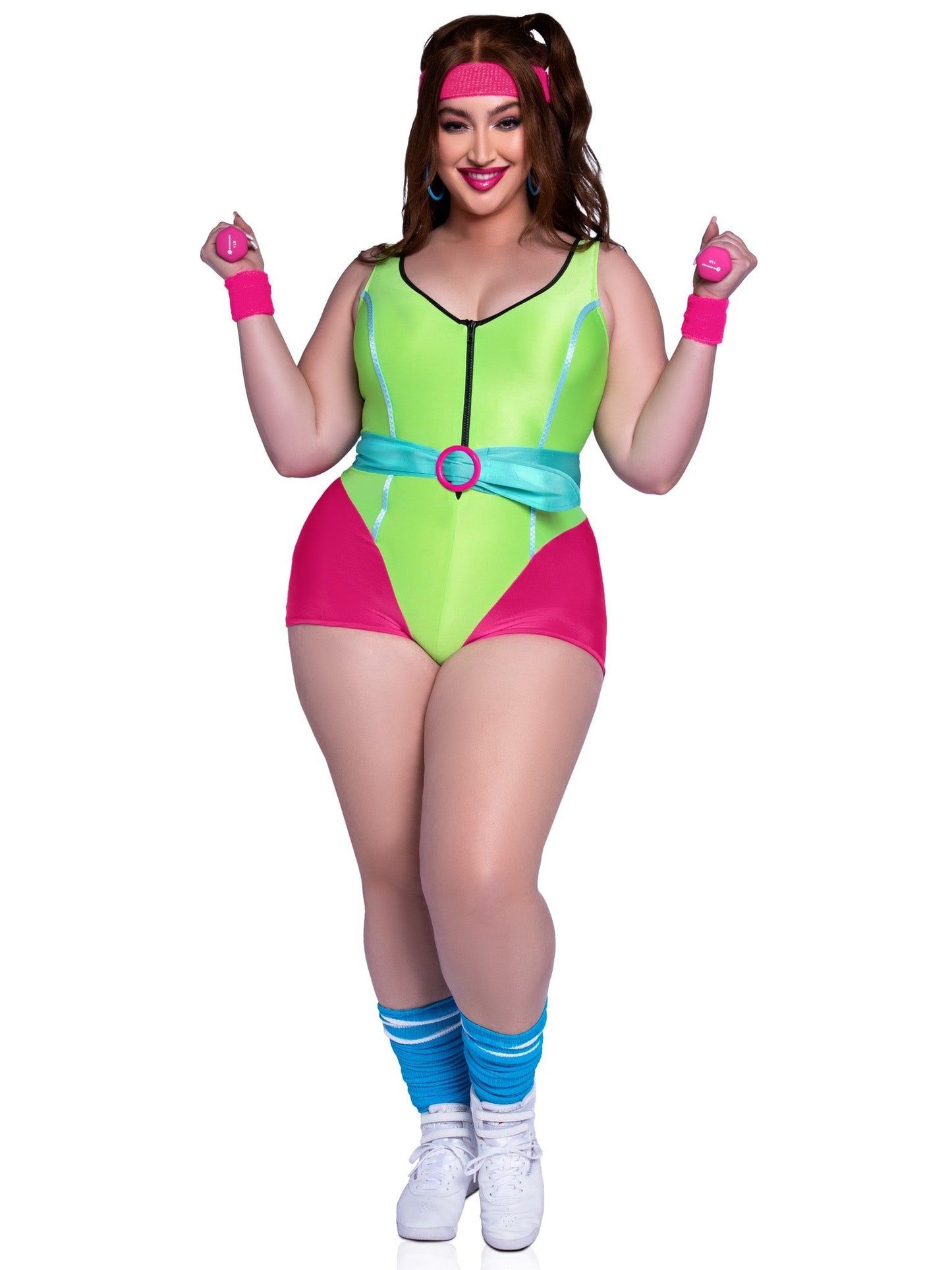 Plus 80s Workout Hottie Costume - Unspoken Fashion