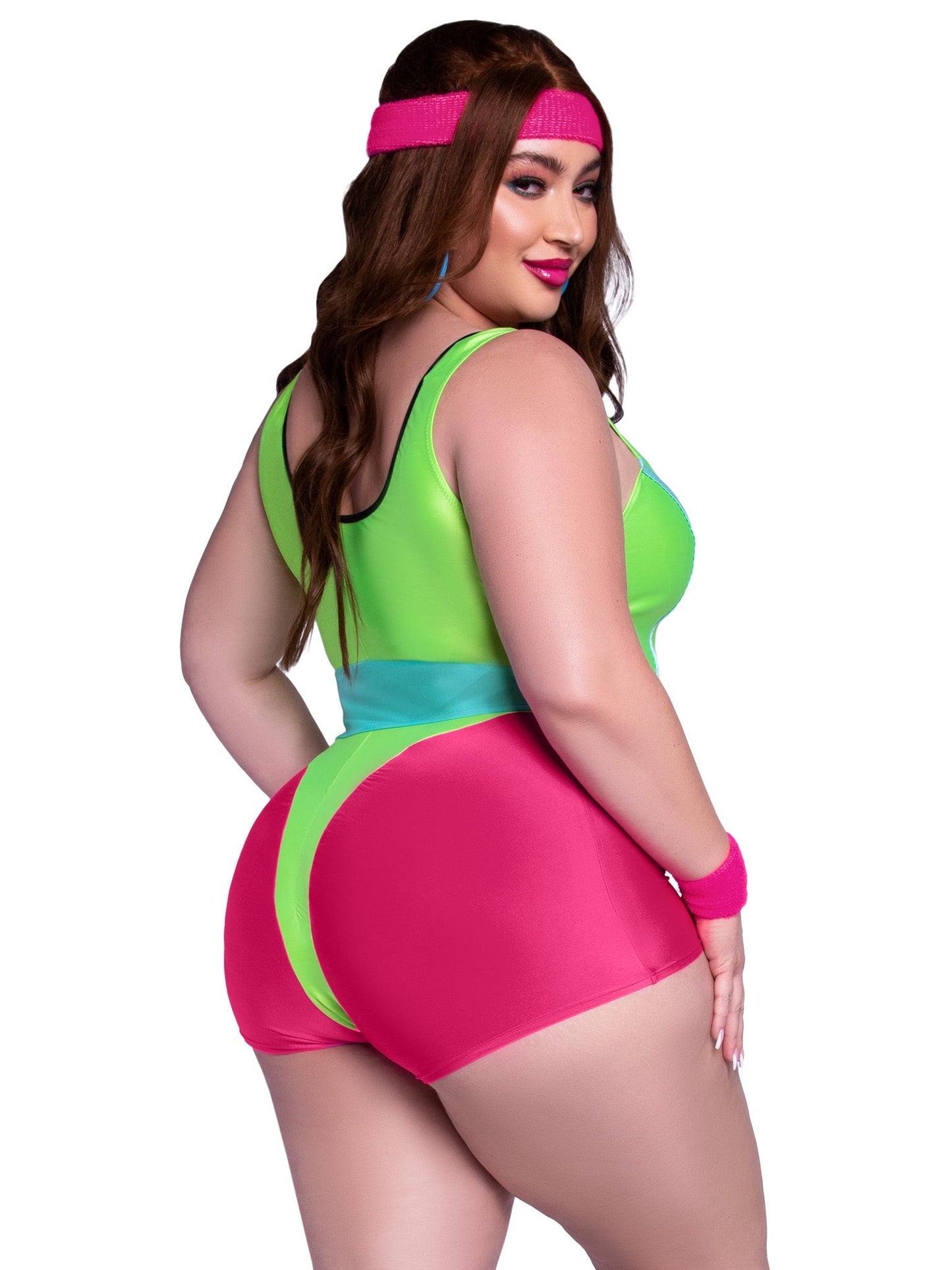 Plus 80s Workout Hottie Costume - Unspoken Fashion