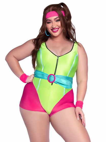 Plus 80s Workout Hottie Costume - Unspoken Fashion