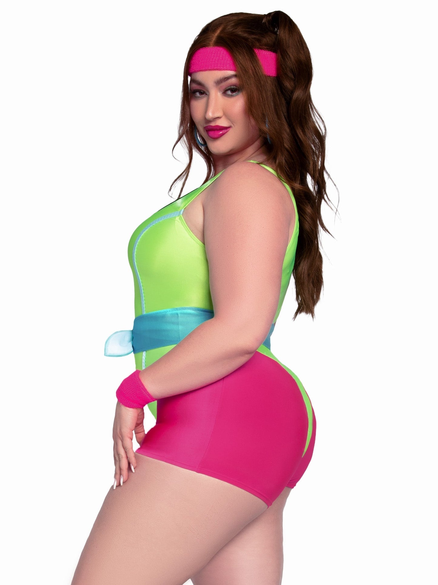 Plus 80s Workout Hottie Costume - Unspoken Fashion